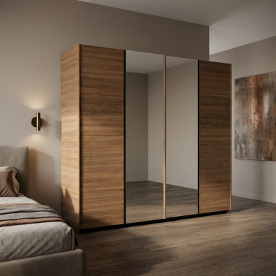 Armario de dormitorio de madera moderno de diseño de lujo