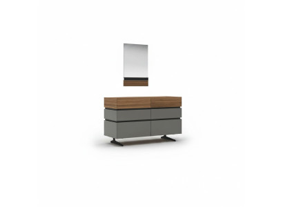 Muebles modernos para dormitorio, cómoda de lujo con espejo diseño.