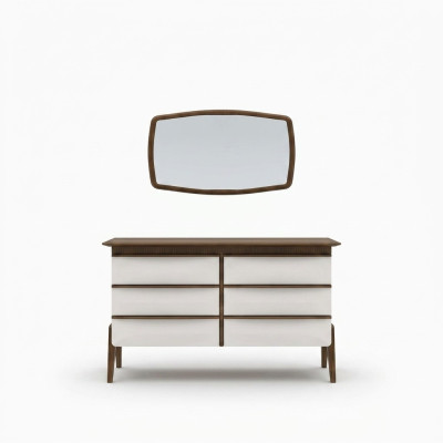 Diseño moderno cómoda con espejo armario de lujo dormitorio nuevo mueble.
