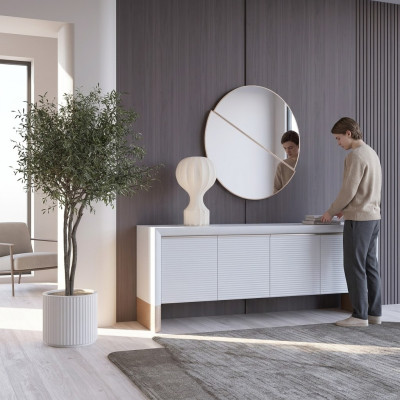 Diseño de comedor Aparador moderno Armario de madera Muebles de lujo Nuevo