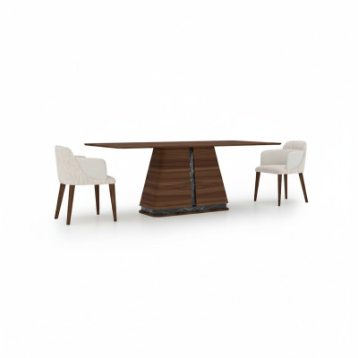 Muebles de comedor Mesa de comedor de lujo Diseño moderno Mesa de madera Nueva decoración