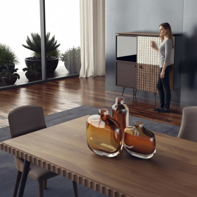 Diseño de comedor cómoda Lujo Mobiliario de madera Nuevo