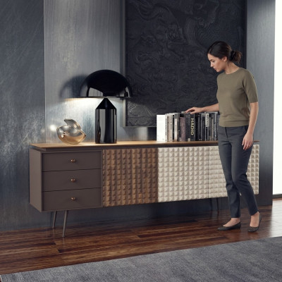 Muebles de comedor Aparador de lujo Nueva decoración Armario de madera de lujo
