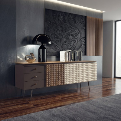 Muebles de comedor Aparador de lujo Nueva decoración Armario de madera de lujo