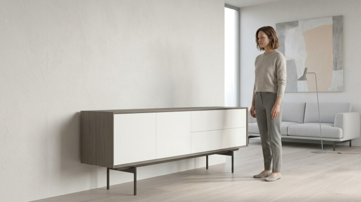 Muebles de comedor Aparador Moderno Diseño de armario de madera Mobiliario