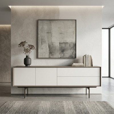 Muebles de comedor Aparador Moderno Diseño de armario de madera Mobiliario