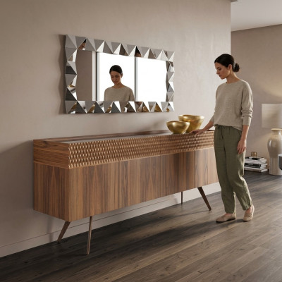 Mueble de comedor de diseño moderno, lujo y madera nuevo