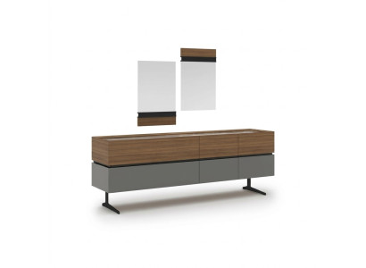 Lujo Aparador Comedor Completo 2x Espejo Diseño Moderno Decoración