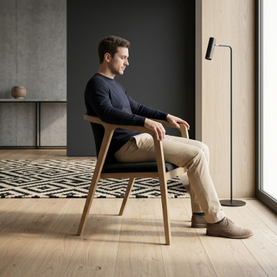 Silla de comedor moderna de madera muebles sillas diseño de lujo mobiliario nuevo
