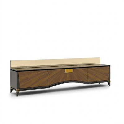 Diseño moderno de soporte de TV para sala de estar Mueble de TV de diseño moderno de madera nueva