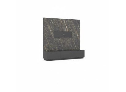 Mueble de salón de lujo en gris moderno de madera, muebles de diseño para la sala de estar.