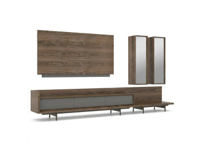 Mobiliario de salón, soporte de TV, armario de pared completo, marco de TV, diseño de interiores.