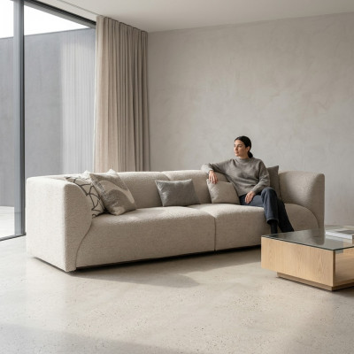 Sala de estar muebles tapizados sofá de cuatro plazas sofá moderno diseñador nuevo mobiliario