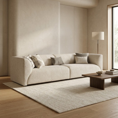 Sala de estar muebles tapizados sofá de cuatro plazas sofá moderno diseñador nuevo mobiliario