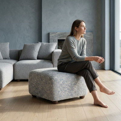 Taburete de lujo para sala de estar moderno diseñador tapizado muebles de sala nuevo