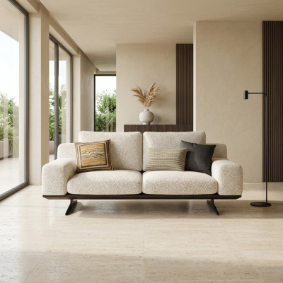 Muebles de sala Sofá Couch dos plazas Moderno Lujo Tapicería Nuevo