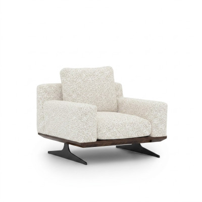 Sala de estar decoración lujo textil sillón tapizado muebles modernos de diseñador.
