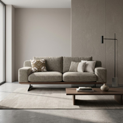Sofá acolchado moderno de dos plazas Sofá Sofá Muebles de salón Diseño de muebles