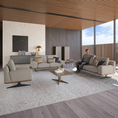 Conjunto de sofás, muebles tapizados sofá sala de estar 5 piezas mesa de centro de madera auxiliar nuevo.