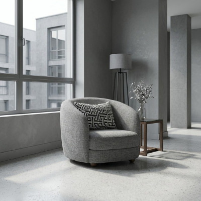 Muebles modernos Sillón Asiento tapizado Diseñador Decoración Mobiliario tapizado Textil Nuevo