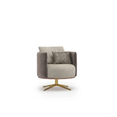 Sillón de diseñador innovador para muebles de sala modernos hecho de cuero sintético de alta calidad