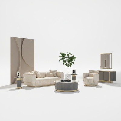 Juego de sala de estar de 2 piezas, sofá completo de diseño, sofá de tres plazas nuevo, sillón, conjunto de sofás.