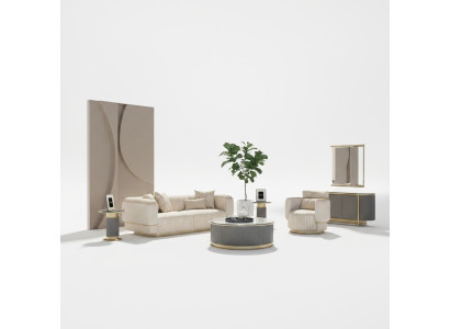 Juego de sala de estar de 2 piezas, sofá completo de diseño, sofá de tres plazas nuevo, sillón, conjunto de sofás.