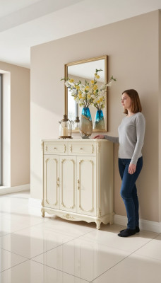 Aparador para la sala de estar Muebles clásicos Interior de lujo Nuevo