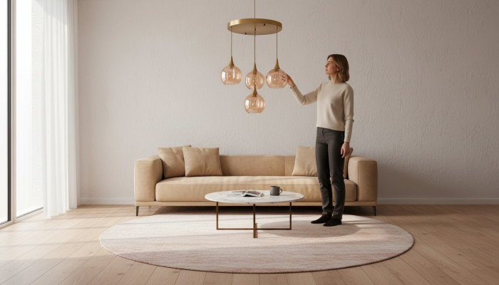 Lámpara de techo, candelabro, lámparas de techo, luces de techo, luz, lámpara 50x70.