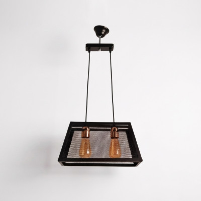 Lámpara de techo luz de vida dormitorio negro elegante lámpara plafón