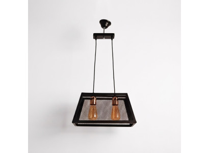 Lámpara de techo luz de vida dormitorio negro elegante lámpara plafón