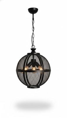 Lámpara de techo de lujo Black 40x70, moderna lámpara colgante de salón, luz de techo.