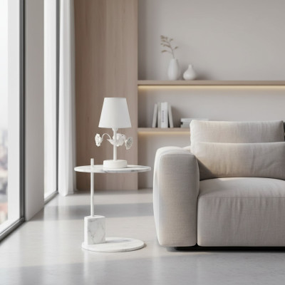 Lámpara de mesa, lámpara, lámparas, luces, dormitorio, lujo, moderno.