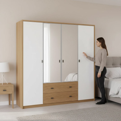 Armario Armarios Dormitorio muebles modernos Material Madera Lujo Guardarropa