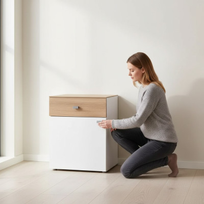 Mesita de noche dormitorio muebles modernos mesita de noche elegante lujo.