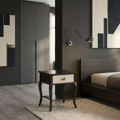 Mesita de noche de madera, diseño de mesa para dormitorio, estilo antiguo, nuevo.