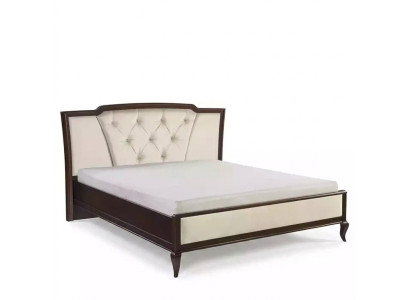 Cama de madera Cama Chesterfield Cama doble en el dormitorio Tela de terciopelo