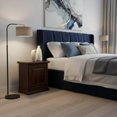 Diseño de mesita de noche, mesas auxiliares, dormitorio, madera, consolas de lujo, nuevas.