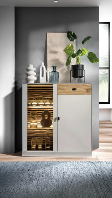 Aparador de diseño de lujo, cómodas modernas de madera.
