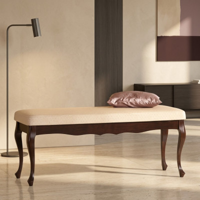 Banco clásico diseñado, taburete, mueble de asiento, banco tapizado, banco, reposapiés.
