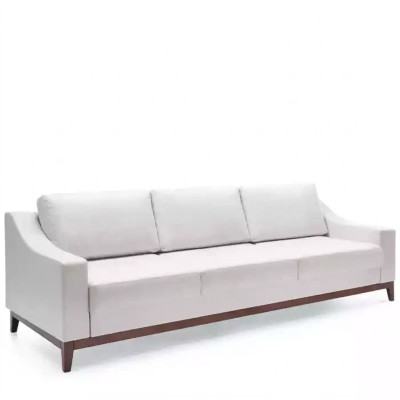 Sofá de tres plazas, sofá de salón de lujo, sofá tapizado de diseño moderno.