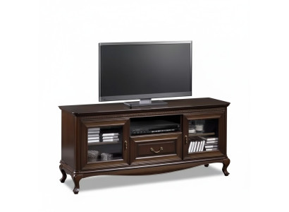 Soporte de TV para sala de estar moderno soporte de televisor gabinete de madera maciza muebles.