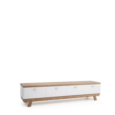 Soporte de televisión para sala de estar, madera, televisor, blanco, soporte, gabinete, mueble RTV.