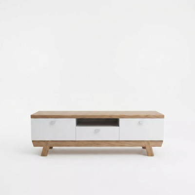 Mueble de televisión para el salón, soporte para televisor blanco, armario, madera, muebles RTV.