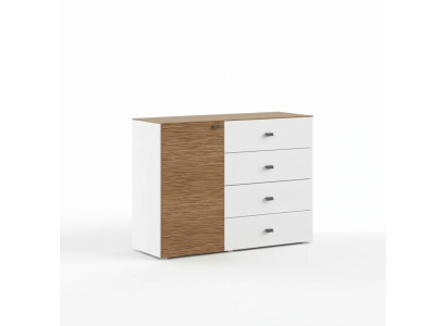 Moderno tocador de lujo diseño sideboard dormitorio de madera blanca
