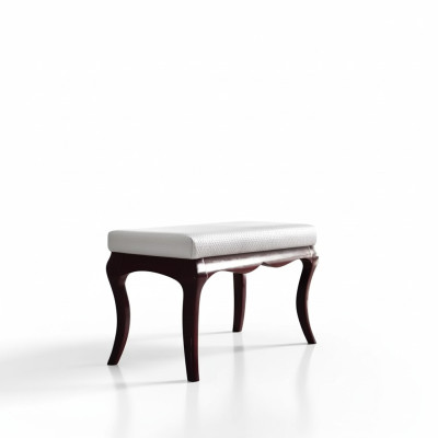 Taburete Diseñador Lujo Banco Tapizado Asiento Relajación Estilo Antiguo Dormitorio Nuevo