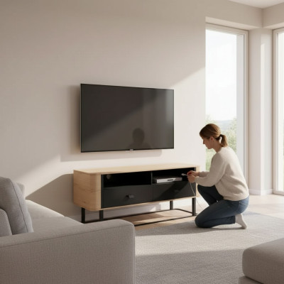 Soporte de TV Mueble de TV Estanterías Aparador Mesa Moderno de Lujo Soporte de Televisión