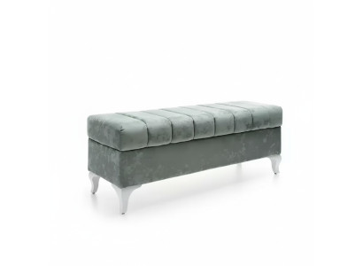 Banco clásico diseño otomano taburete de asiento de dos plazas textil reposapiés