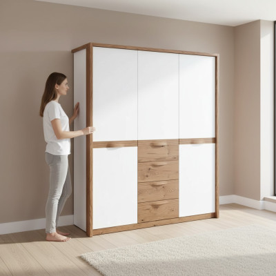Armario del dormitorio Armarios de madera de lujo modernos Diseño de armario.