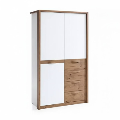 Armario Macizo Dormitorio Muebles Armario de ropas Madera blanco armario